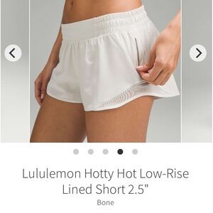 Lululemon Hotty Hot Shorts, Low Rise, size 6